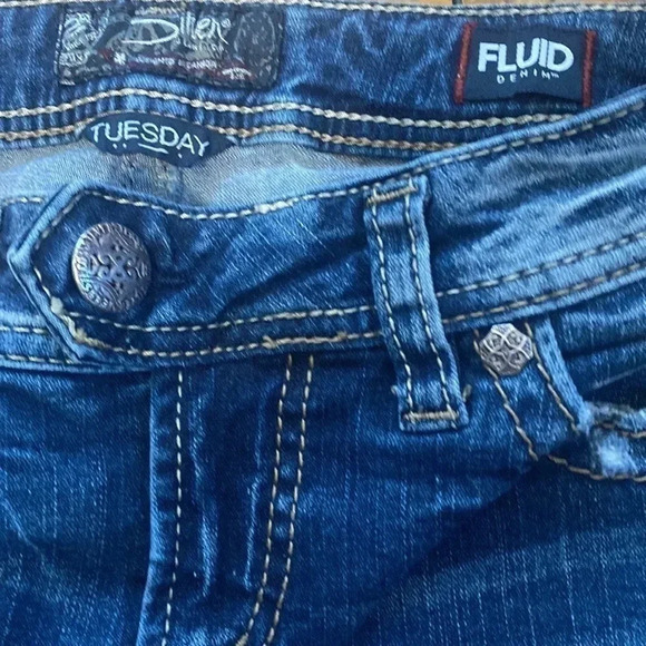 Stylish Blue Distressed Women Jeans - Picture 2 of 7